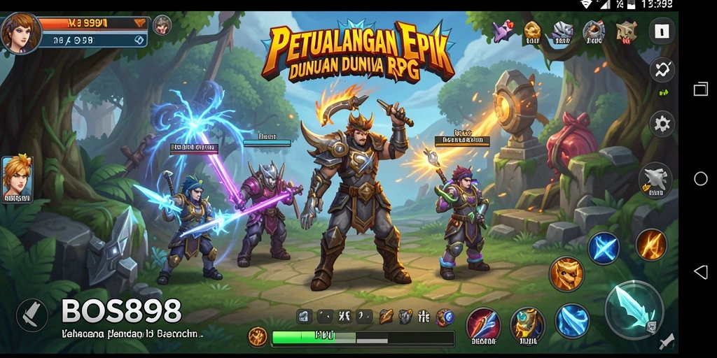 Screenshot gameplay menampilkan aksi seru dari BOS898.