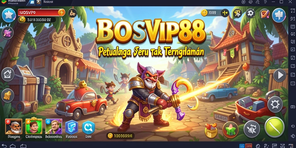 Tangkapan layar gameplay petualangan seru dalam BOSVIP88.