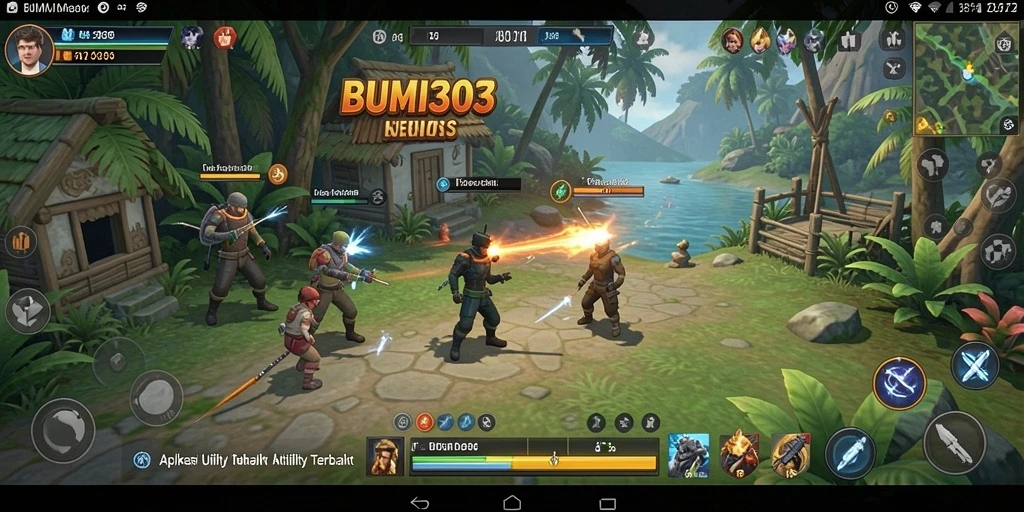 Screenshot utama BUMI303 menampilkan tampilan antarmuka aplikasi Utility.
