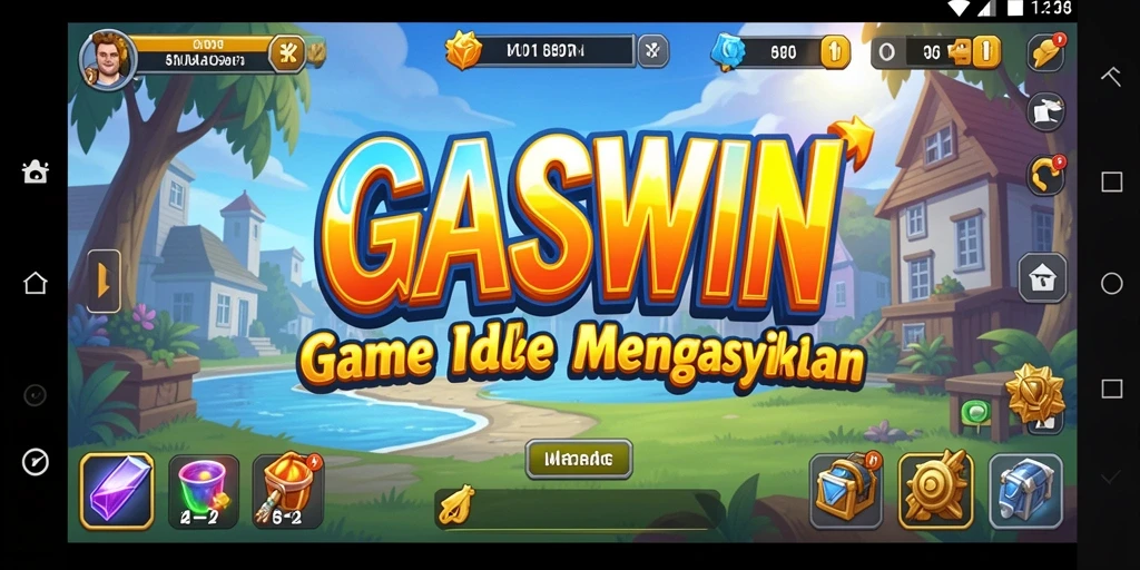 Screenshot GASWIN menampilkan gameplay Idle yang menarik dan mengasyikkan.