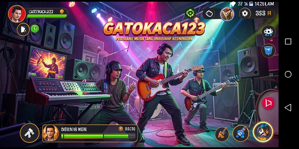 Tampilan gameplay GATOTKACA123 yang penuh warna dan menarik.