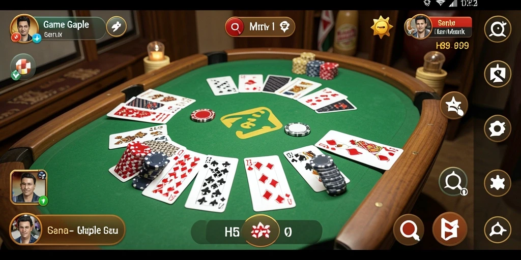 Screenshot H89 menampilkan gameplay Gaple yang seru dan interaktif.