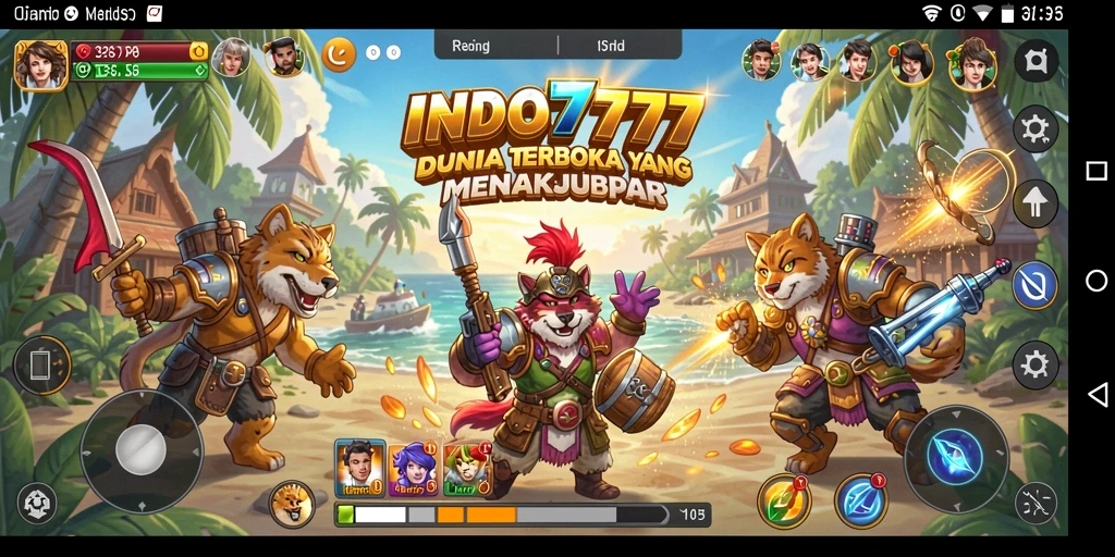 Tampilan gameplay Open World yang memukau dari INDO777.