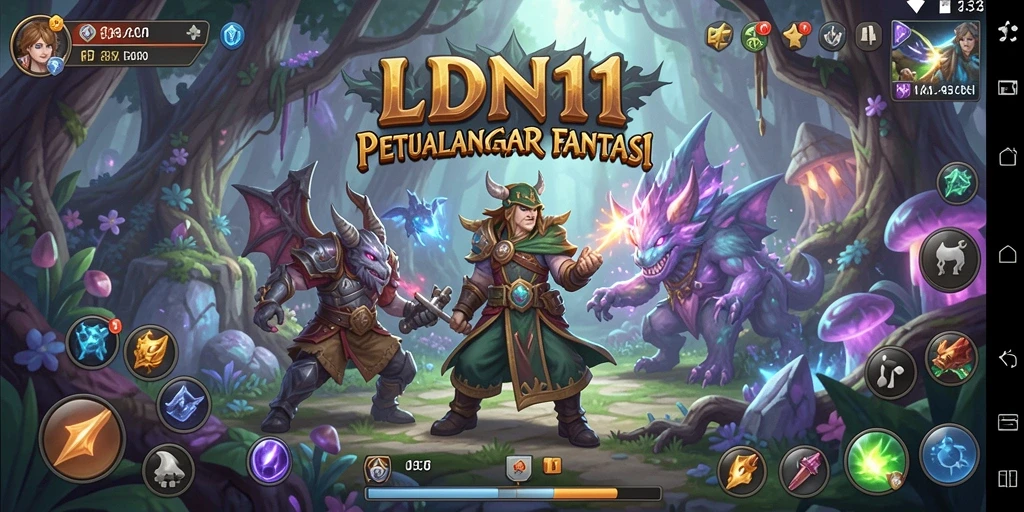 Screenshot LDN11 menampilkan pemain menjelajahi dunia petualangan yang menakjubkan.
