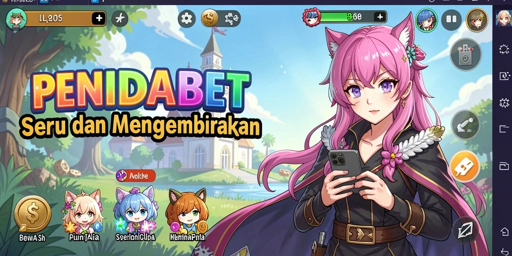 Tangkapan layar utama PENIDABET menampilkan aksi seru gameplay Anime.
