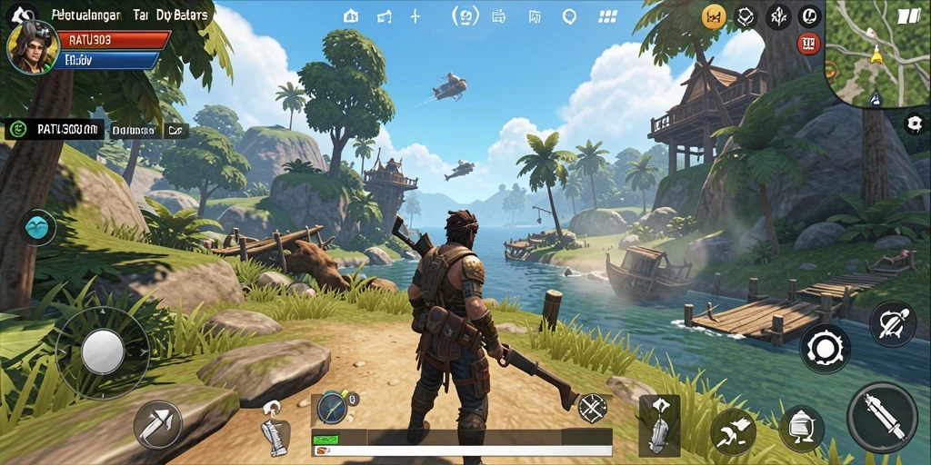 Screenshot gameplay RATU303 menampilkan petualangan epik di dunia terbuka.